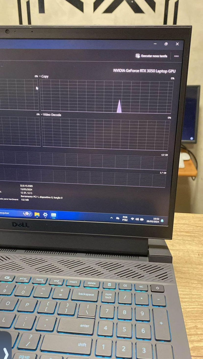 Dell G15: Desempenho Extremo com Ryzen 5 e RTX 3050 – Novo, na Caixa!