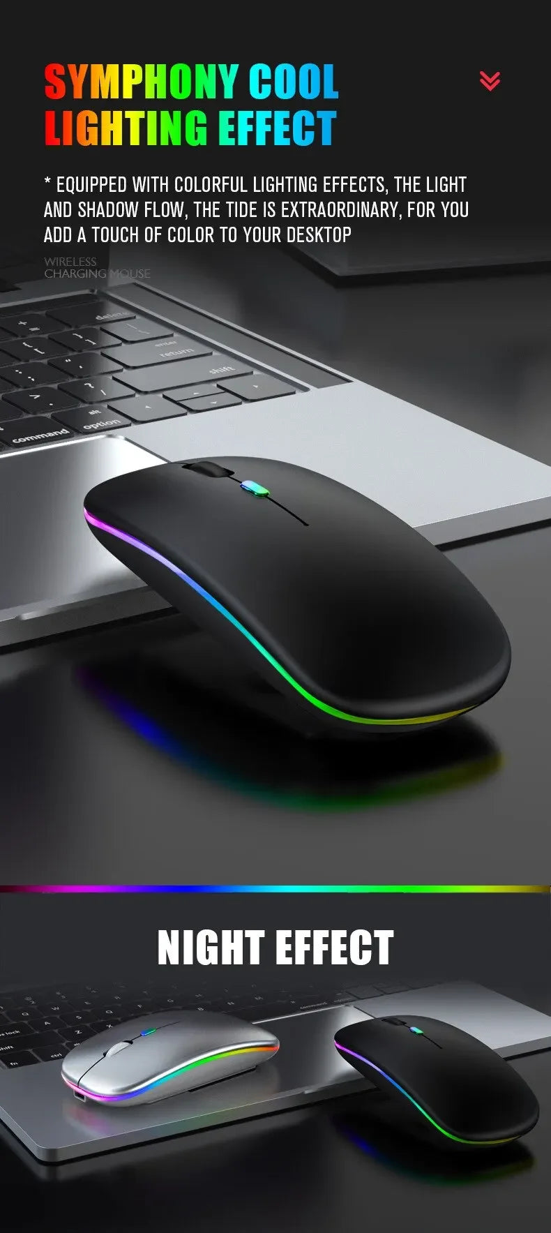 Mouse Sem Fio Bluetooth 5.2: Potência e Estilo para Seu Jogo e Trabalho!