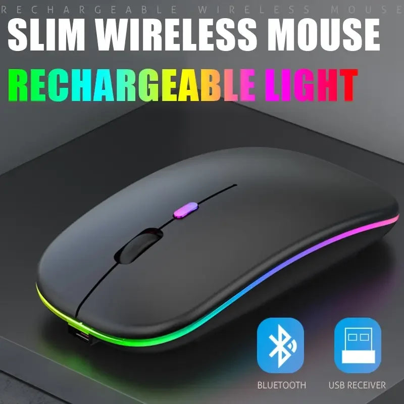 Mouse Sem Fio Bluetooth 5.2: Potência e Estilo para Seu Jogo e Trabalho!