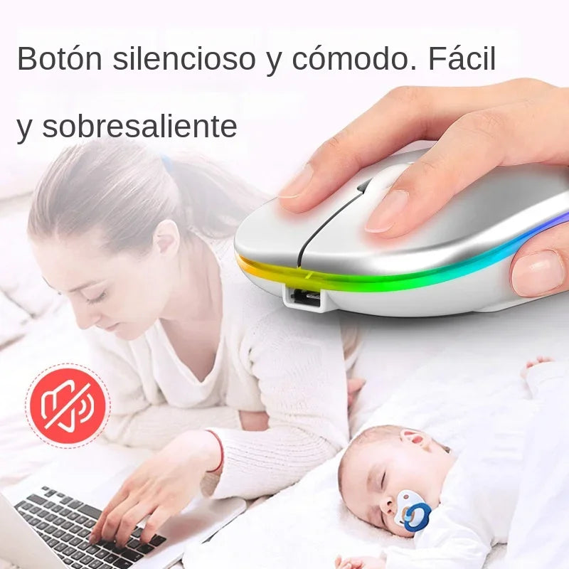 Mouse Sem Fio Bluetooth 5.2: Potência e Estilo para Seu Jogo e Trabalho!